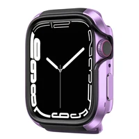 aluminum alloy case for apple watch 7 45mm 41mm case for iwatch 6 5 4 se 44mm 40mm 42mm metal aluminum casetpu case accessories