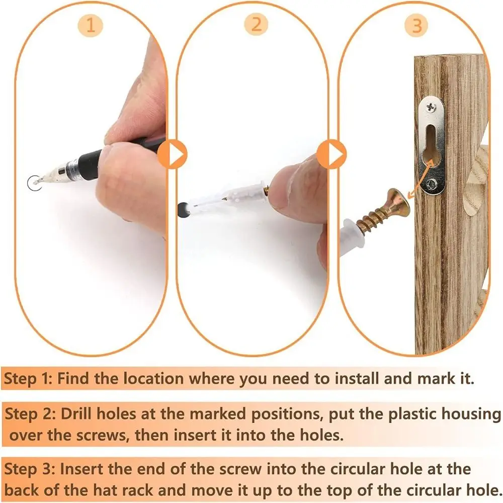 Деревянная вешалка для бейсболок Компактный органайзер Держатель бейсбольных