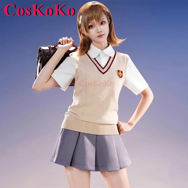 Косплей Аниме CosKoKo Misaka Mikoto определенный научный костюм для железного оружия
