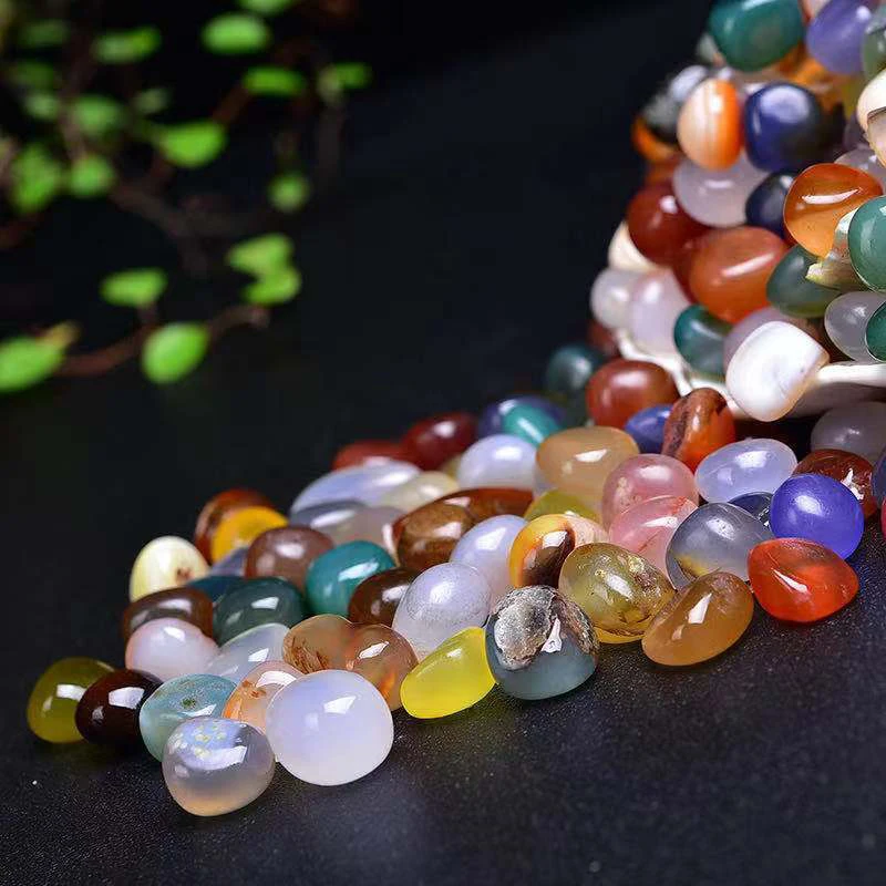 100% натуральный красочный гранулированный Агат хрустальный камень