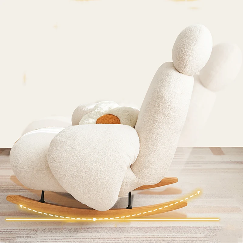 Кресло-качалка Poltrona белое кресло-качалка для спальни в скандинавском стиле