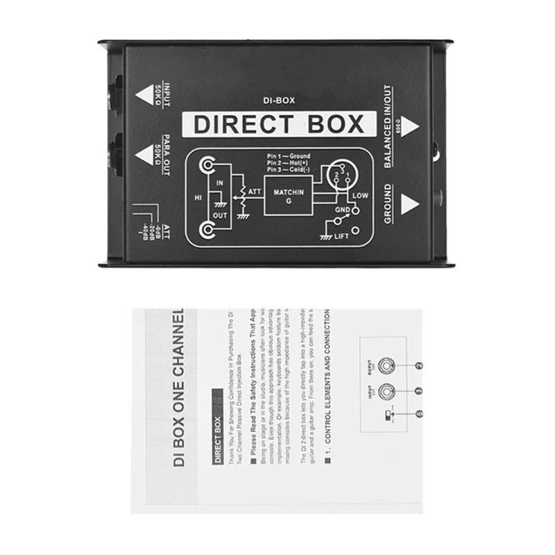 Фото Профессиональный пассивный DI-бокс (Direct Box) с одним каналом для прямого подключения, для симметричных и несимметричных сигналов, New-A73M №4