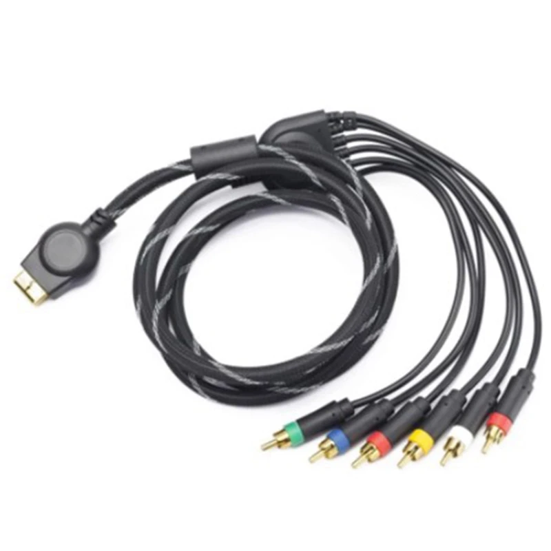 For PS2/PS3 RGBS Color Monitor Special Cable, for Sony Game Console RGB+Sync Video and Audio Cable, High-Resolution