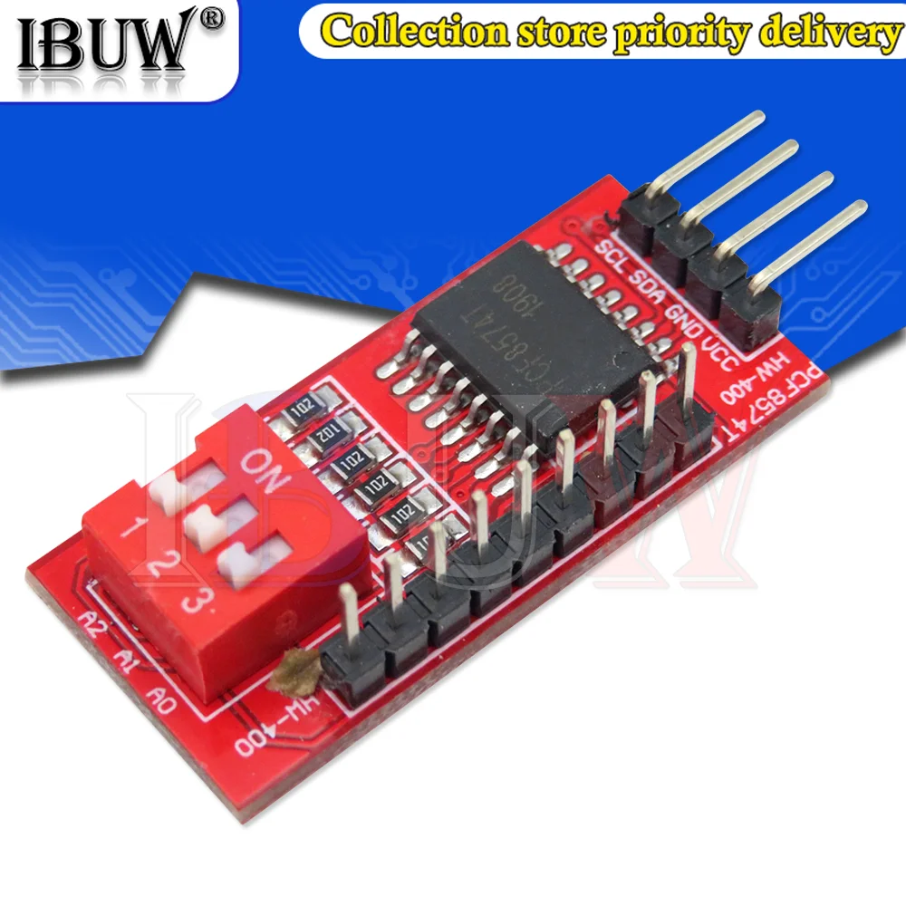 Плата ввода/вывода PCF8574 PCF8574T для интерфейса порта I2C Каскадный Расширенный модуль