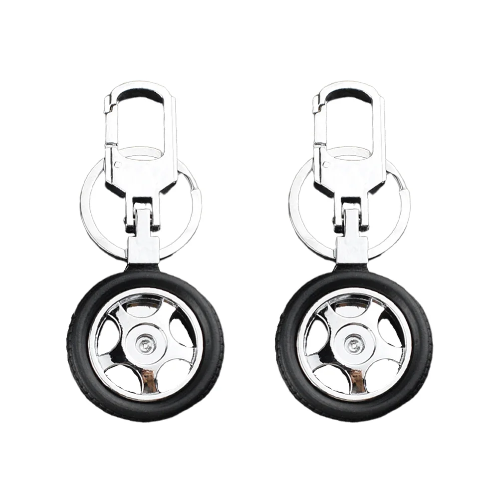 

Tire Key Keychain Ring Pendant Model Airplane Auto Mini Charms Purse Rotating Car Keyring Boy Birthday Gifts Chain Handbag