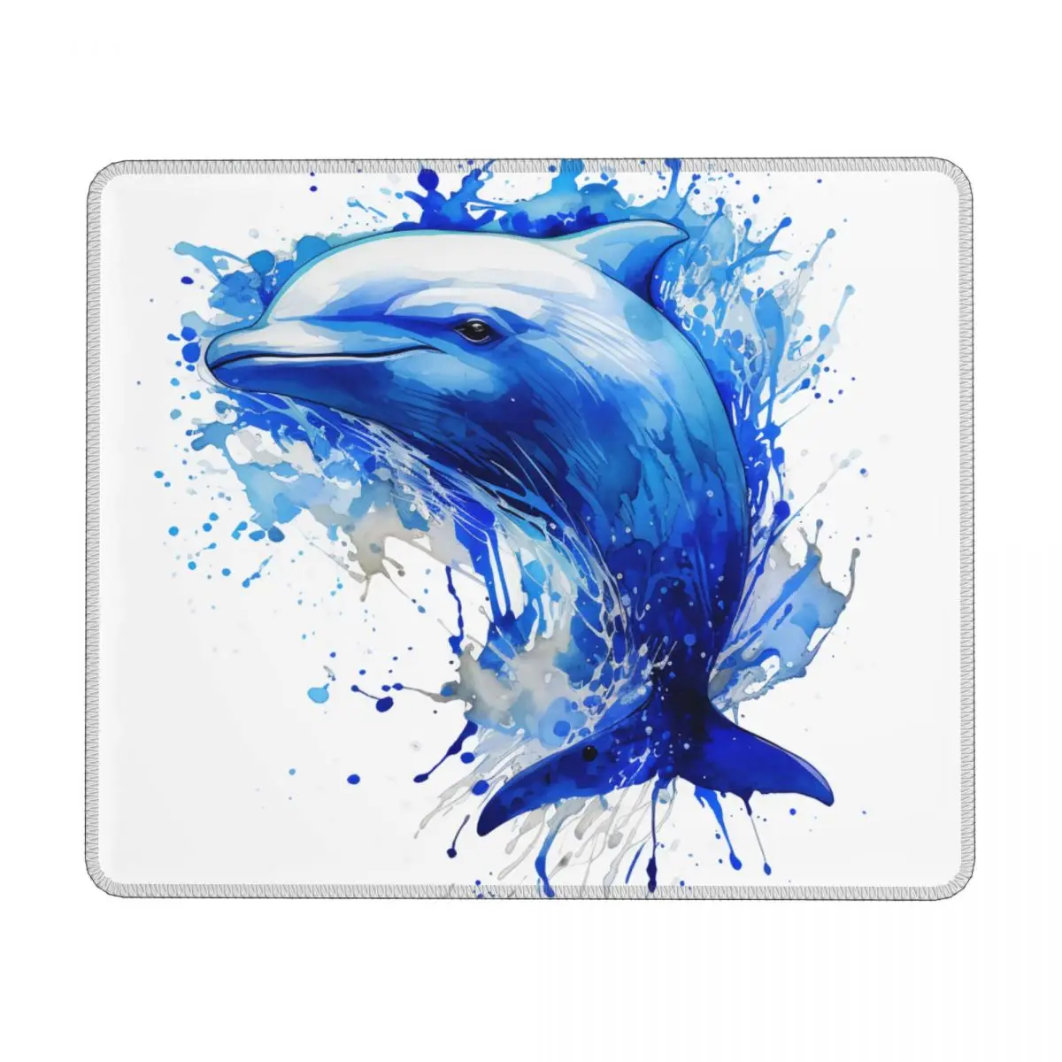 

Dolphin Horizontal Print Mouse Pad Ink Drawing Hyper Artistic Desktop Rubber Mousepad Rertro Anti Fatigue Original Mouse Pads