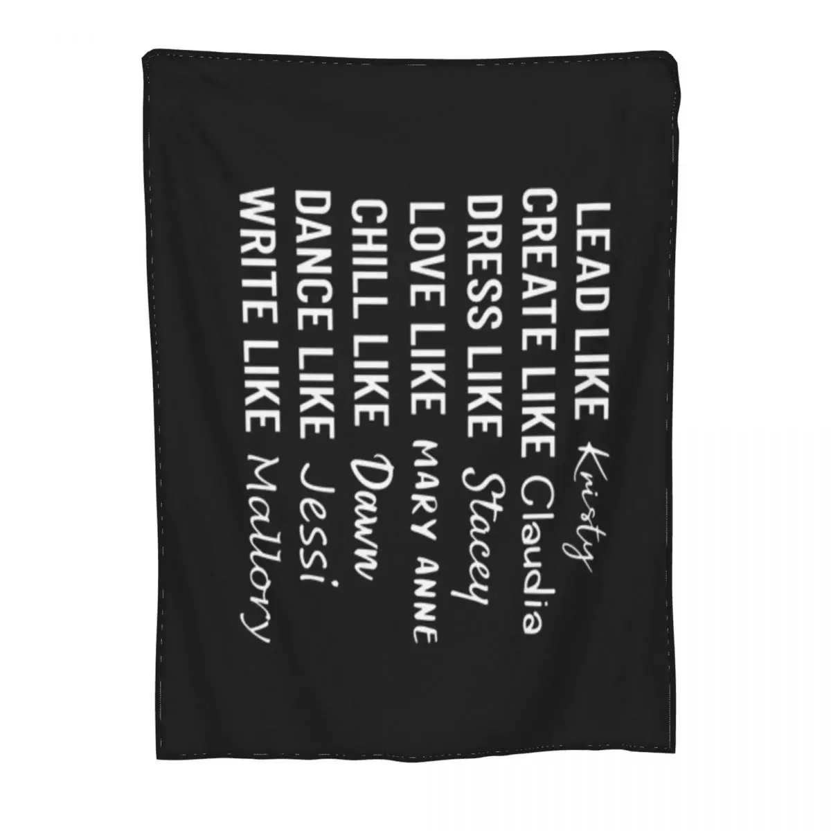 The Baby Sitters Club — Ультрамягкое одеяло из микрофлиса Kristy Claudia Stacey Mary Anne Dawn Jessi Mallory