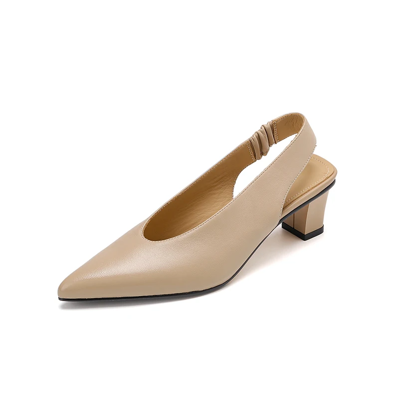 Женские туфли-лодочки туфли на среднем каблуке с открытой пяткой сандалии без