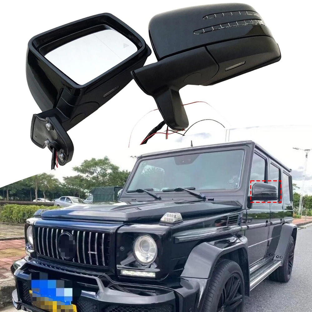 

2 шт., набор зеркал для боковой двери автомобиля Mercedes Benz G Glass W463 G500 G63 G550 G65 2005-2017