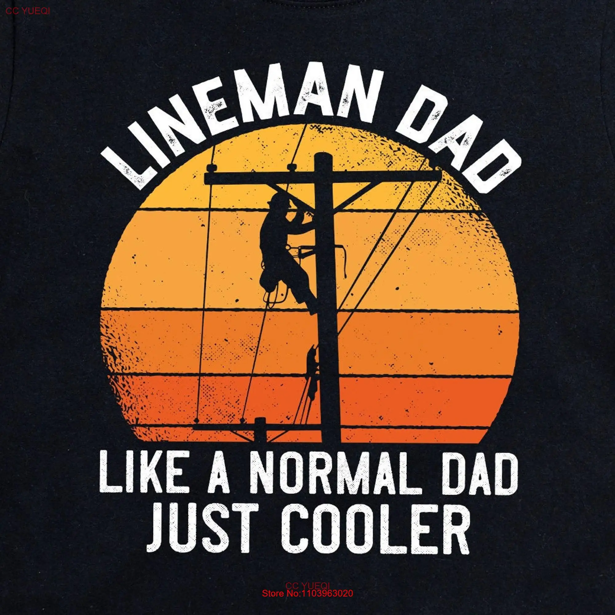 Футболка Lineman для телефона электрика как обычный папа просто охлаждающая мужская