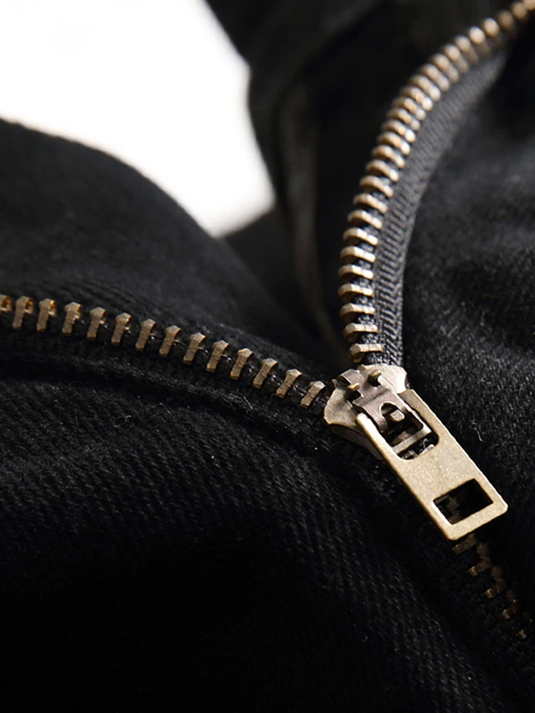 Черные мужские джинсы новый джинсовый дизайн модные лаковые повседневные брюки