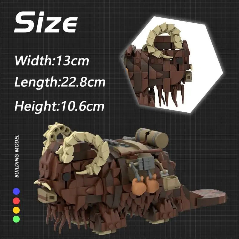 MOC-97302 Товары из фильма Zoon Yak Строительные блоки Космические войны Монстр Зверь