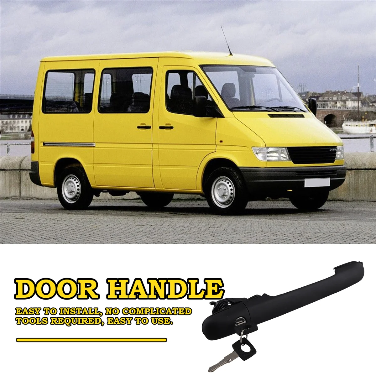 Фото Дверная ручка 0007601359 с замком для Mercedes Sprinter 2-T Box 901 902 1995-2006 №4
