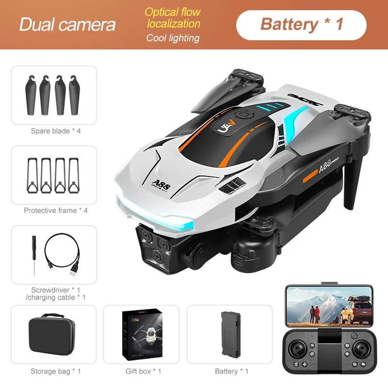 Новый профессиональный Квадрокоптер A88 8K для аэрофотосъемки обхода препятствий