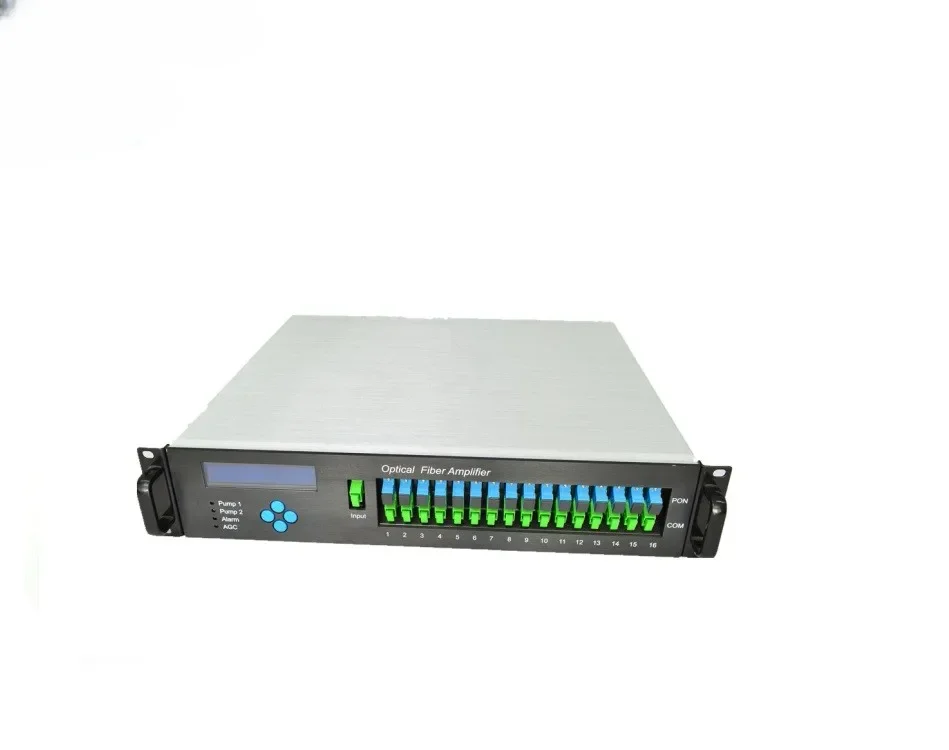 Волоконный усилитель edfa 1550 нм двойная мощность 16 портов 19 дбм с wdm EDFA