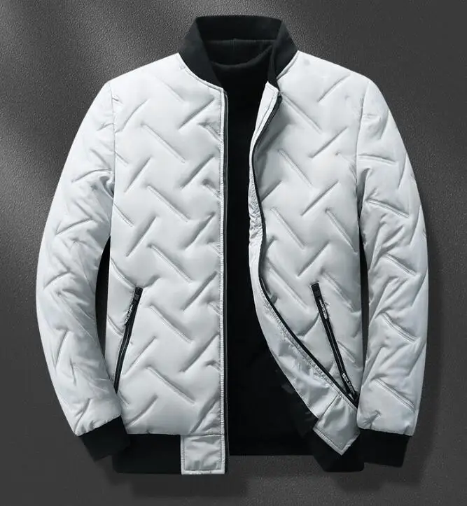 Men's Winter Thick Cotton Padded Coat Young Men Warm Outwear Windproof Parkas Overcoat Size L-5XL