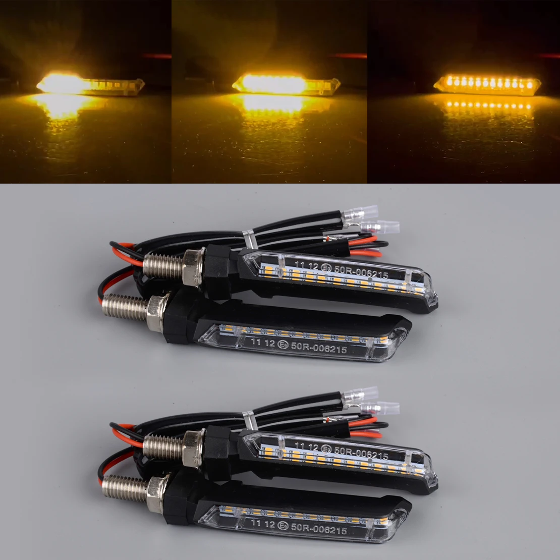 DWCX 4 шт. мотоциклетный светодиодный индикатор указателя поворота течет ходовых