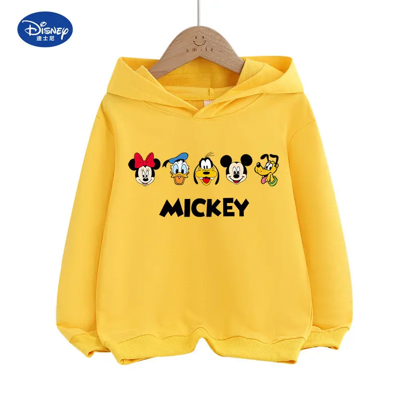 Disney kids hooded sweatshirt Mickey Mouse boy hooded long sleeve Mickey Kids Spring Autumn Style children's top