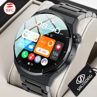 2022 new nfc smartwatch men amoled 390390 hd screen bluetooth call ip68 waterproof sport smartwatch men for huawei xiaomibox
