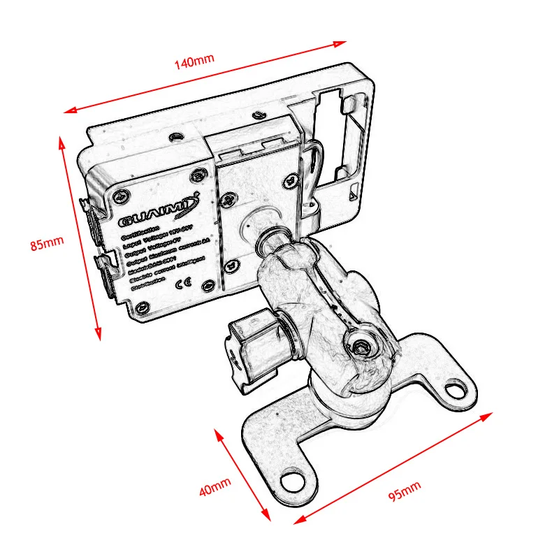 Motorcycle USB Mobile Phone Charger Stand Holder Navigation Bracket GPS Bracket For HONDA CTX700 CTX 700 2014 2015 2016 2017 images - 6