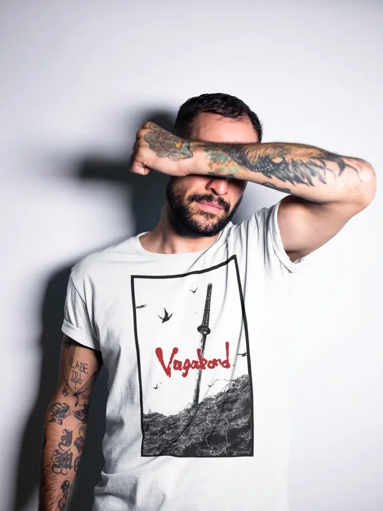 Футболка Vagabond Мусаси Миямото матачи хониден Аниме Манга рубашка все размеры