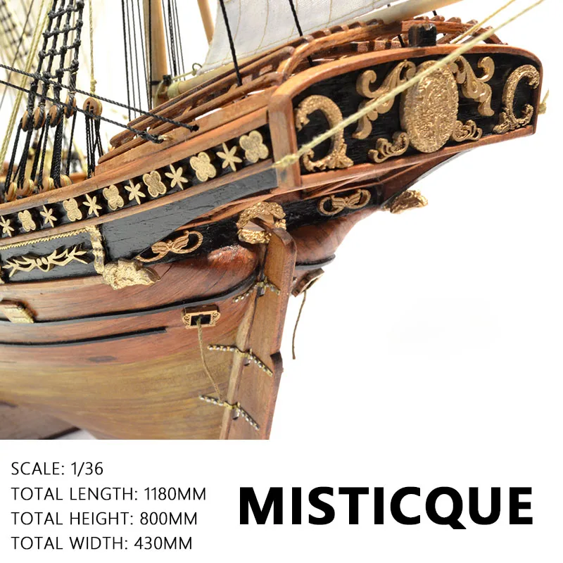 Деревянная модель корабля 1/36