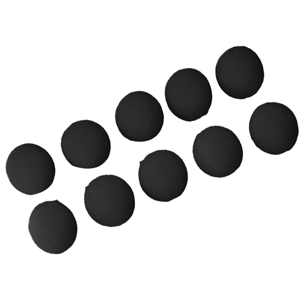 

Brand New Microphone Cover Microphone Cover 10Pcs 12x10mm Black For Gaming Headset Microphone Foam Windscreen Cover