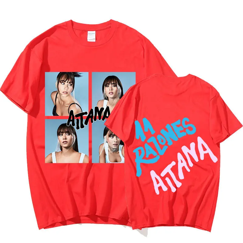 

Spanish Singer Aitana Ocana Music Album Graphic Print T Shirt Harajuku Fashion Hip Hop Short Sleeve Oversized T-shirt Streetwear