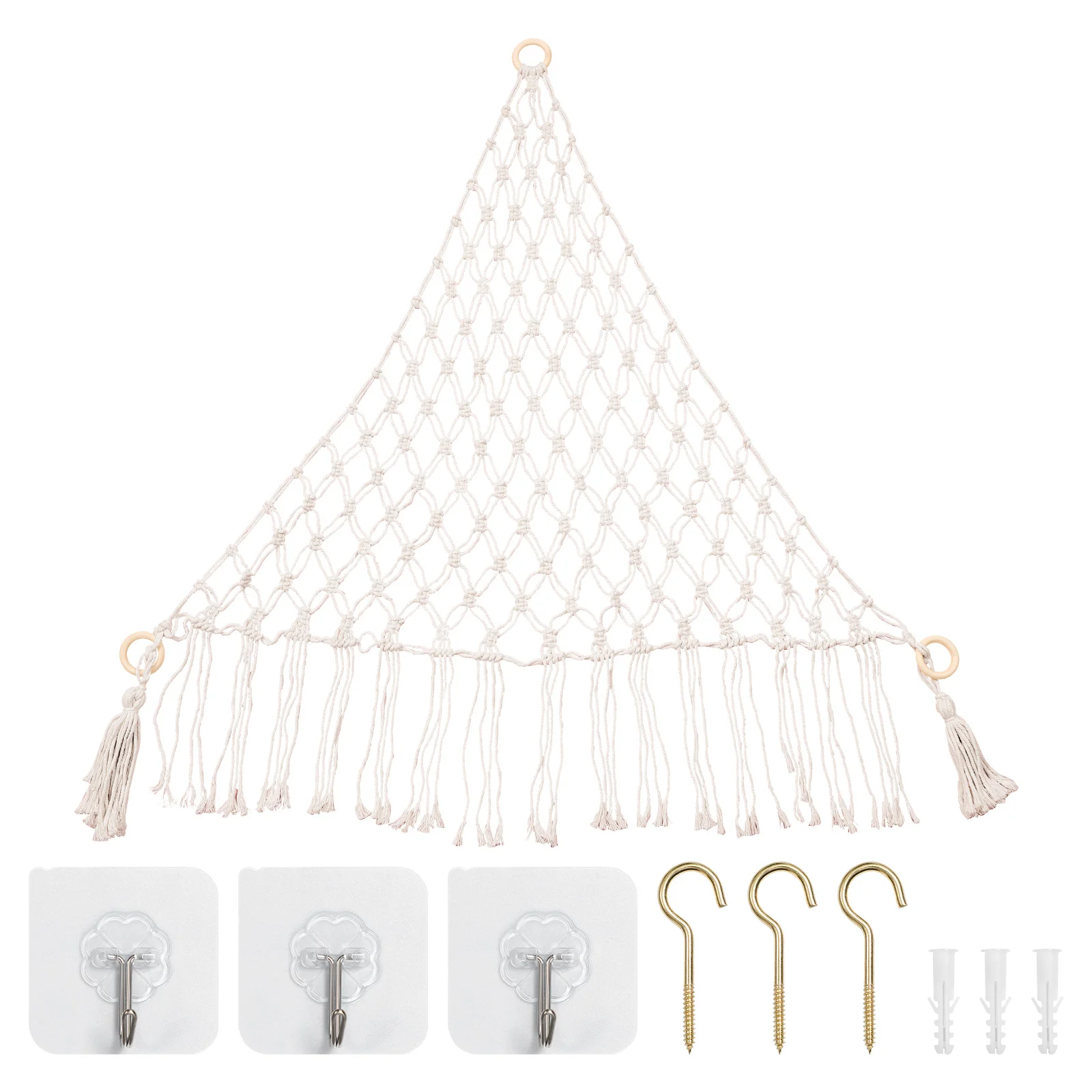 

1 Set Children Household Organizing Hanging Hammock Wall Corner Net for Toys Decor