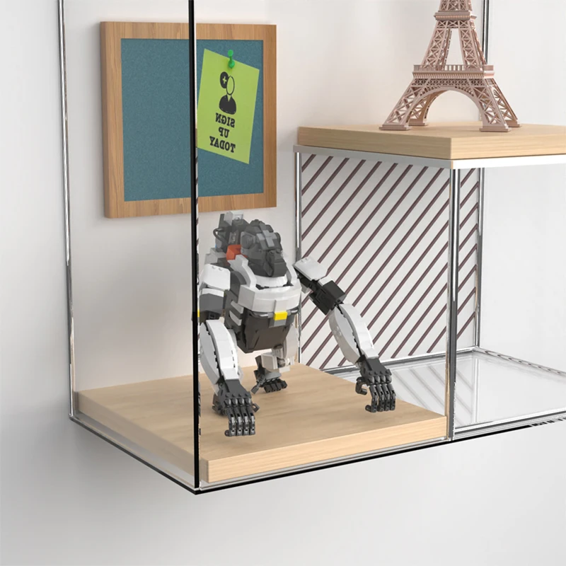 

MOC Game Characters Overwatchsed Winstion Action Figure Robot Toys Mecha Gorilla Building Blocks Brick Model Toy for Children