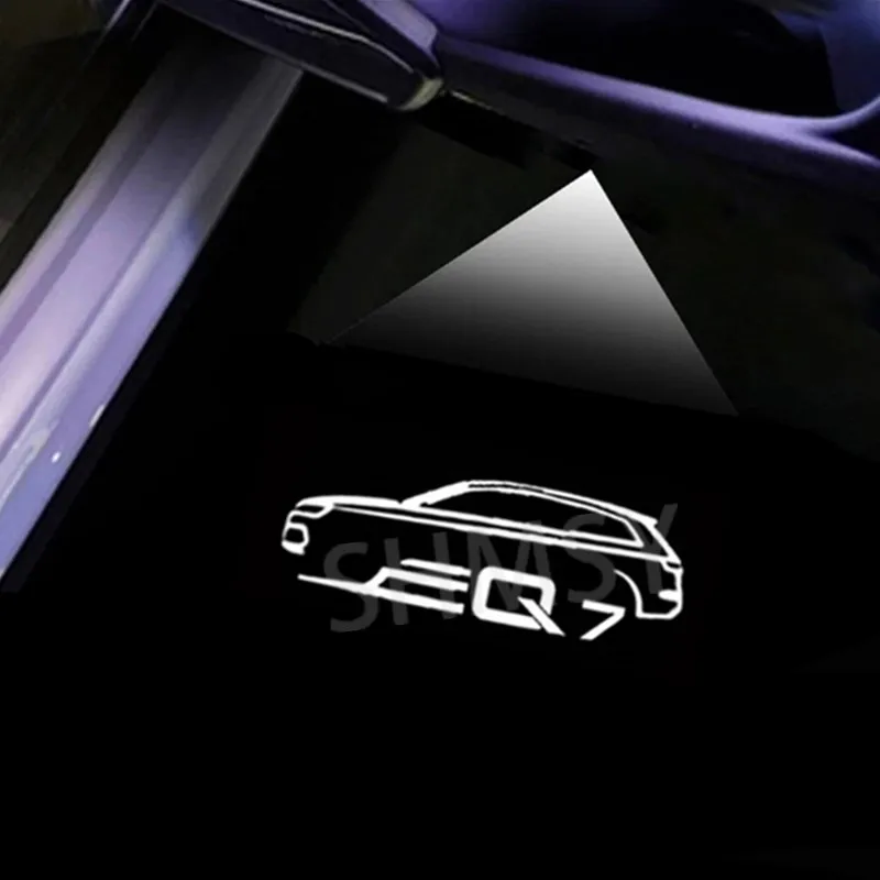 

2 шт. светодиодные двери автомобиля Ghost Shadow Добро пожаловать, логотип, лампа проектора, аксессуары для Audi Q7 2006-2024 2023 2022 2021 2020 2019 2018
