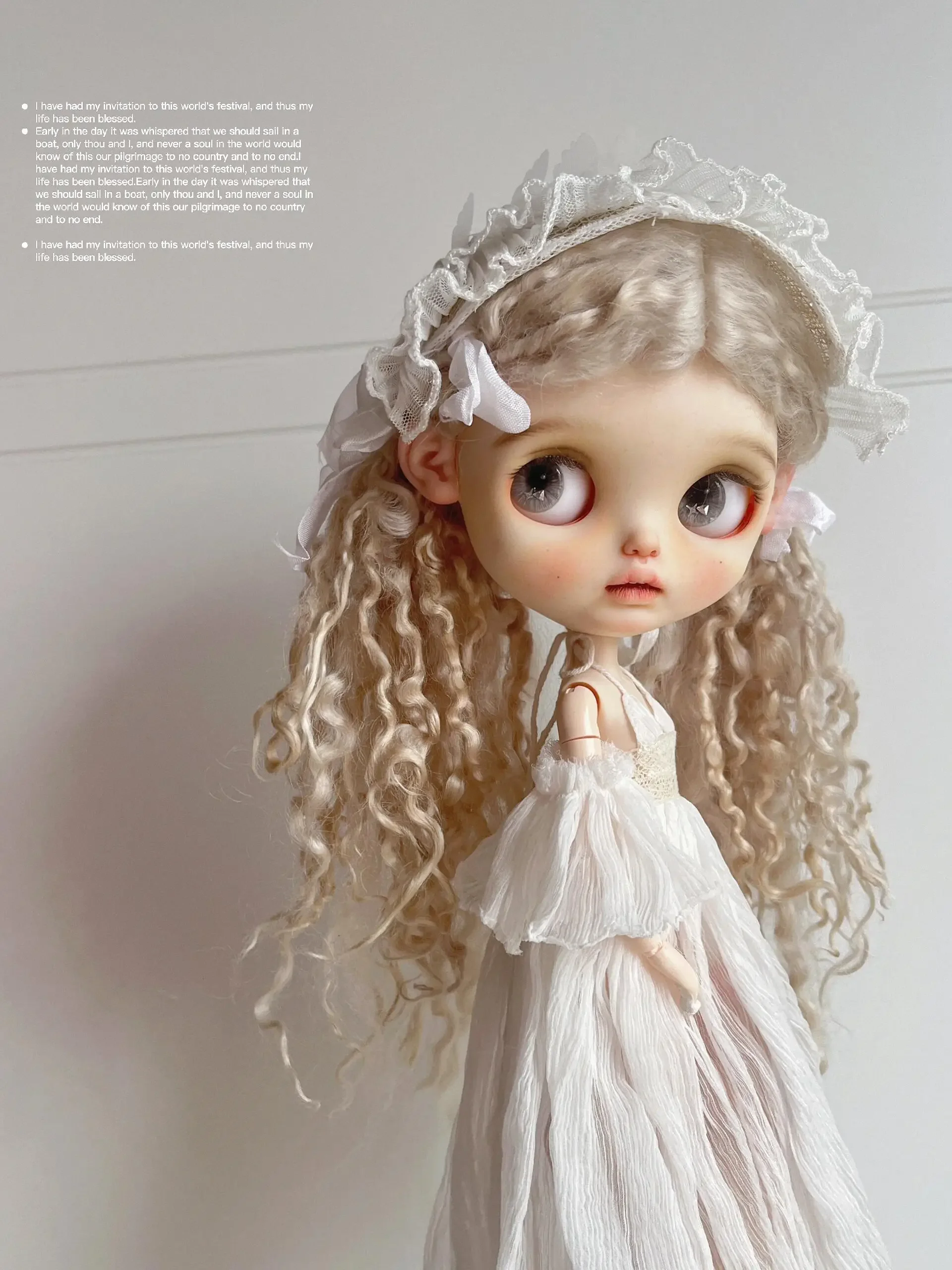 Одежда для кукол ICY DBS Blyth 30 см 1/6 OB24 Новинка Azone великолепное белое платье
