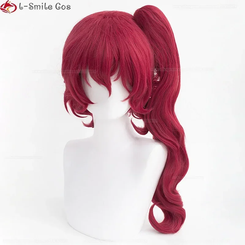 Teruko Okura Косплей Парик Аниме Bungo Stray Dogs 4th Парики Темно-красные термостойкие волосы
