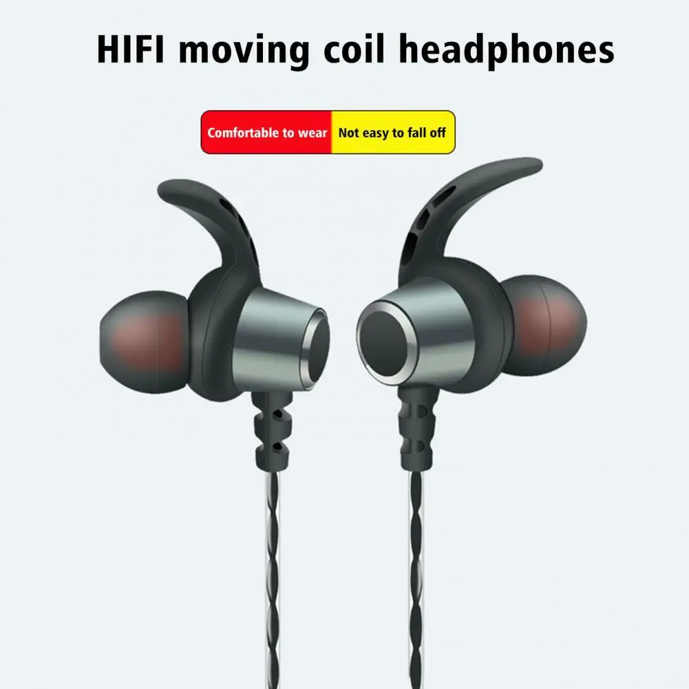

Wire Control Practical 3.5mm HiFi Bass Gaming Earbuds with Microphone Wired Earbuds In-ear for Mobile Phone