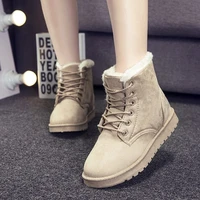 women winter boots keep warm fur plush snow boots platform boots ladies lace up motorcycle booties ladies boots zapatos de mujer
