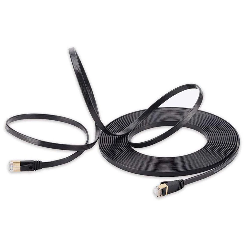 

Кабель Ethernet CAT 7, 0,3/0,5/1/2/3/5 м, плоский, RJ45, для роутеров, ноутбуков, компьютеров