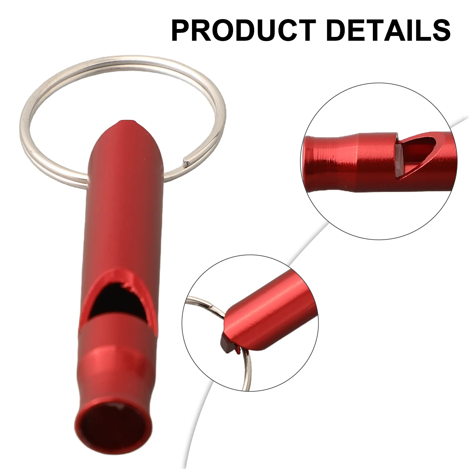 1 шт. металлический мини-свисток для выживания