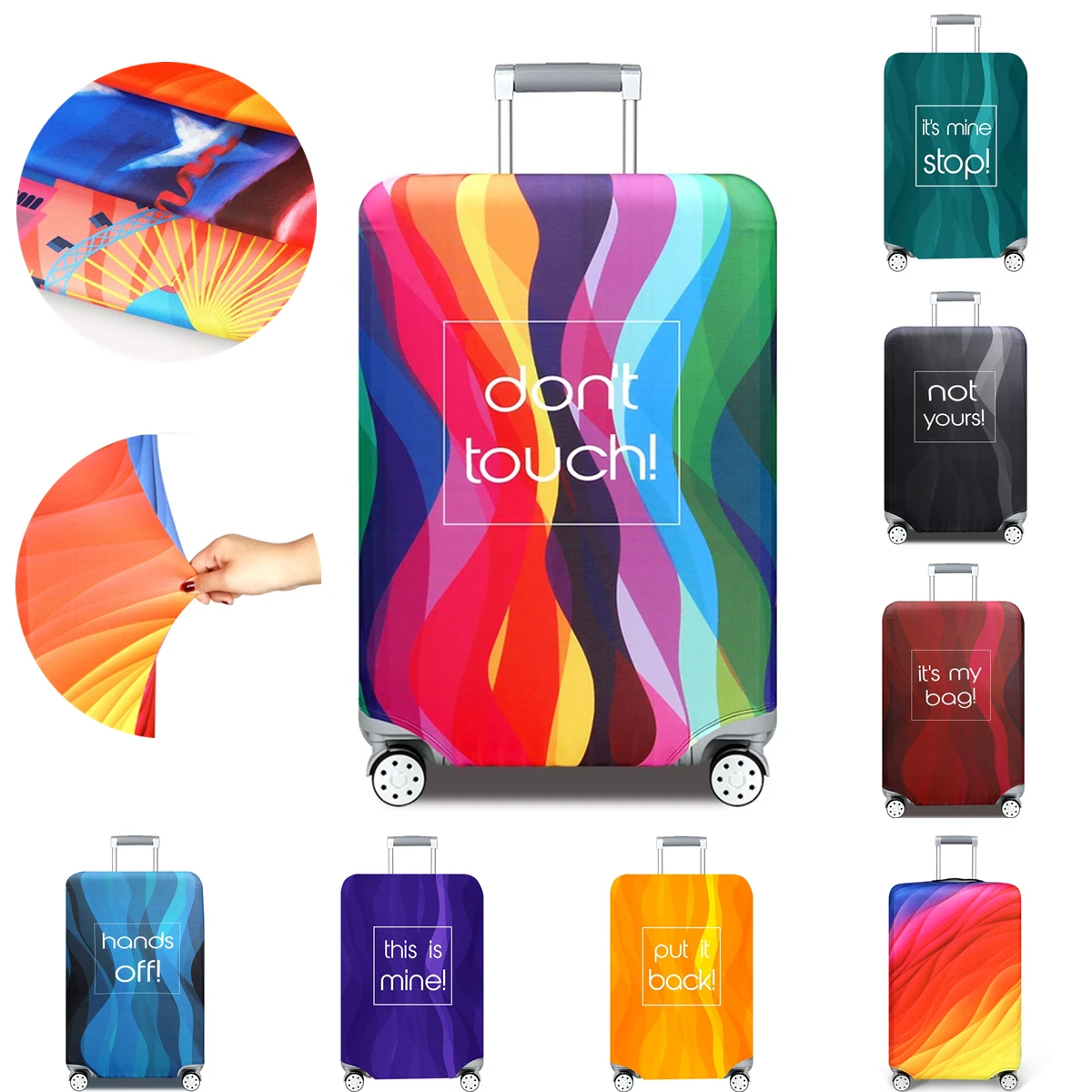 

Luggage Cover Washable Suitcase Protector Anti-Scratch Suitcase Cover Fits 18-32 Inch Luggage Travel Accessories Luggage Tag