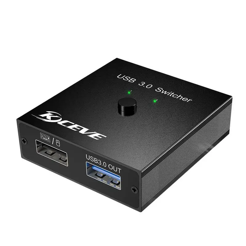 

USB Switch 3.0 Bi-Directional USB Switch 2 In 2 Out USB Switcher For 2 Computers Share Keyboard Mouse Scanner Printer Desktop