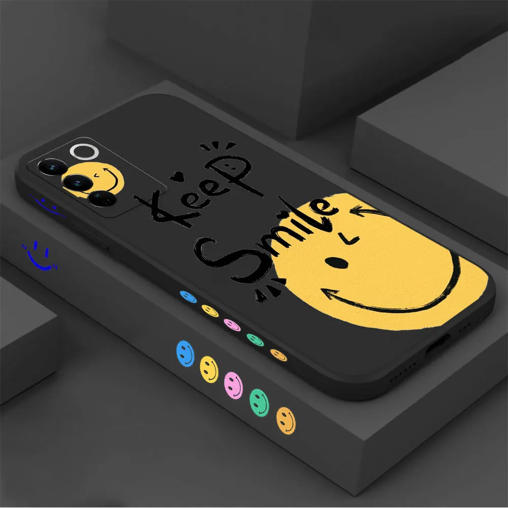 

Smile Face Case For VIVO S16 S16E S15 S15E S12 S10 S10E S9 S9E S7 S6 S5 S1 V23 V21 V20 V15 T2X T1 S7T V23E PRO 4G G5 Cover Funda