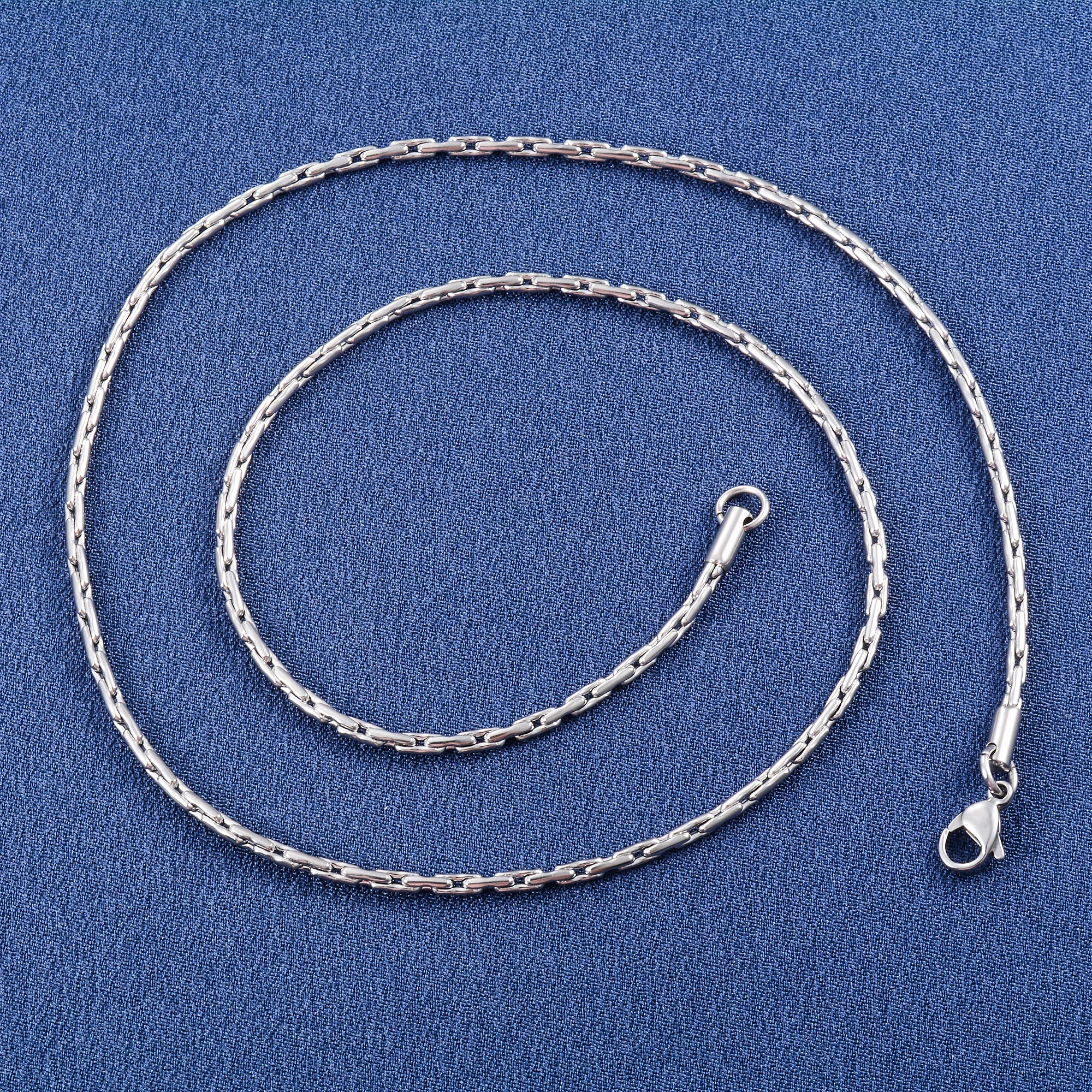 Кабельная цепь на шею из нержавеющей стали