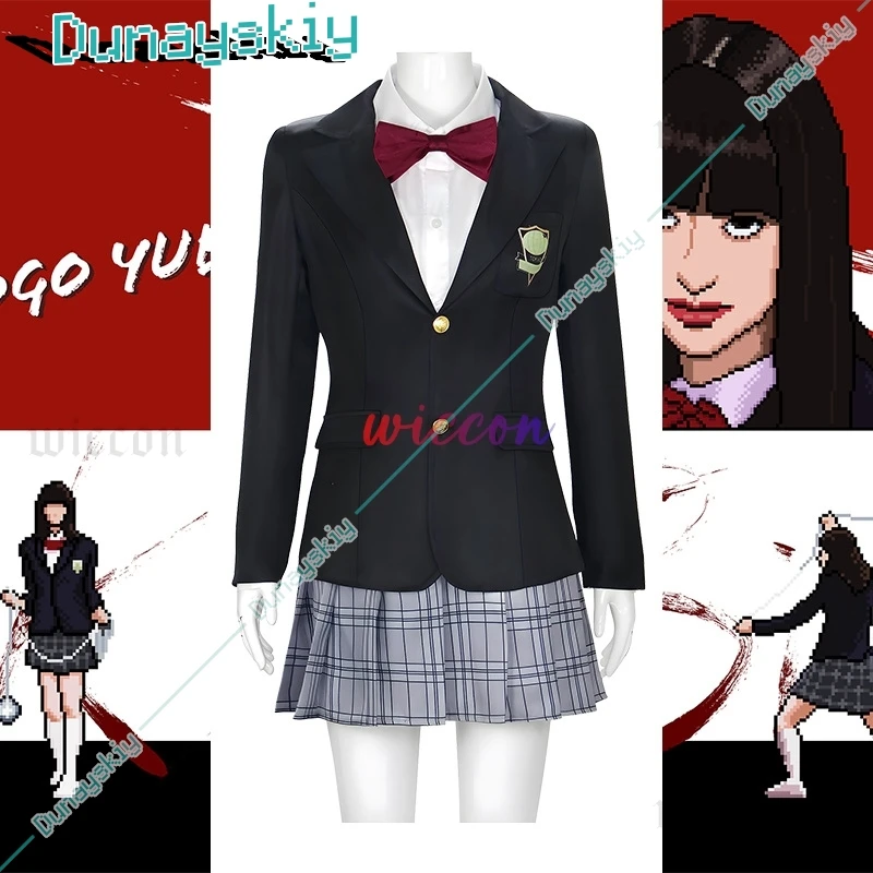 Halloween Gogo Yubari Cosplay Black Uniforms The Movies Kill Vol.1 Bill Costume Gogo's School JK Skirts For Woman
