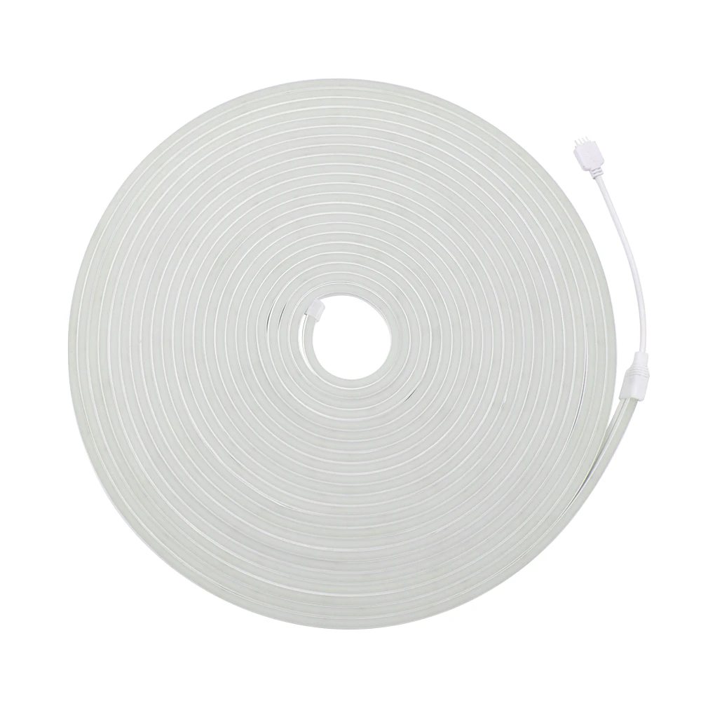 

Светодиодная неоновая RGB лента, лампа с дистанционным управлением, Bluetooth, Wi-Fi, IP65, 24 В, 6 х12 мм