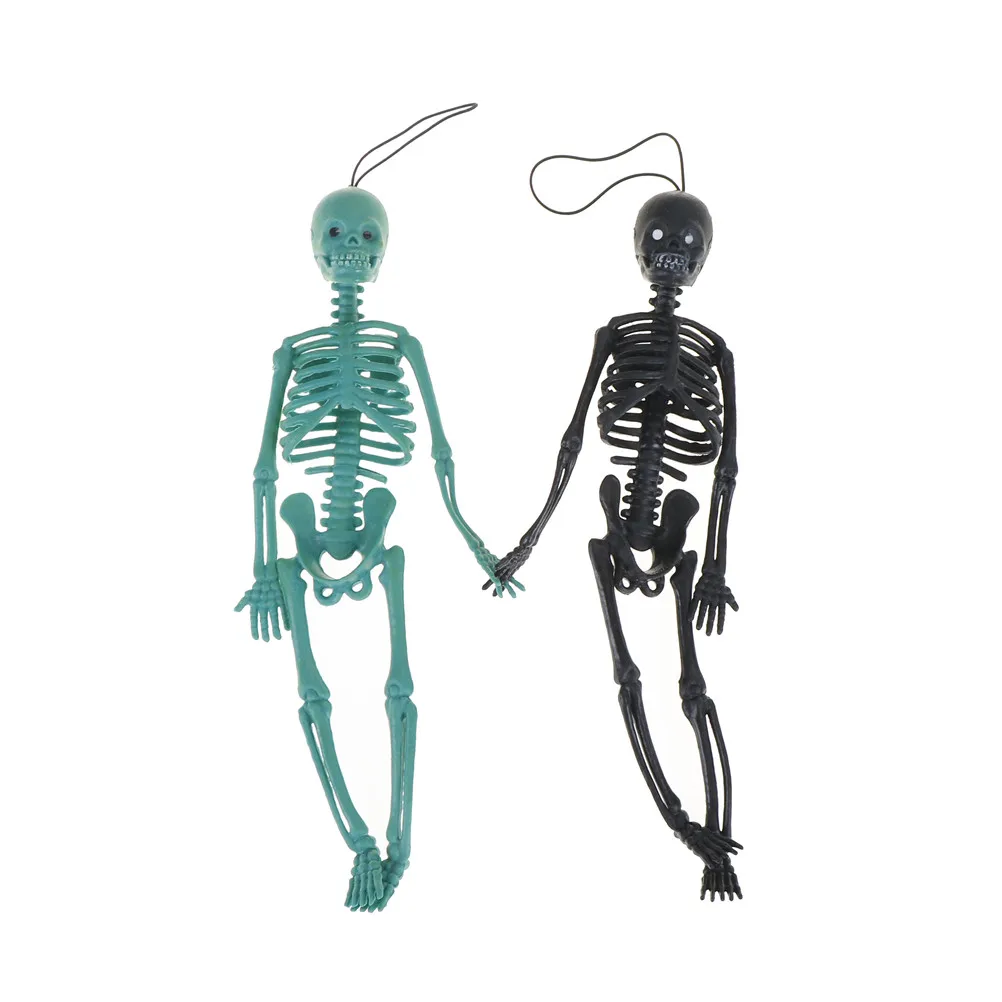 

20cm Funny Realistic Halloween Length Man Skeleton Mold The Kids Mischief Toys Party Property Pendant Scary Jokes Kids Toys