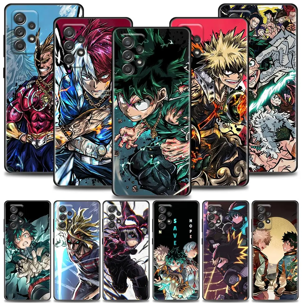 

My Hero Academia Midoriya Izuku Anime Phone Case for Samsung A31 A32 A41 A42 A51 4G 5G A01 A02 A03s A11 A12 A13 A21s A22 Soft