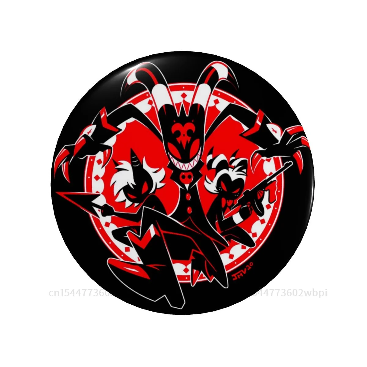 

Sign Badge Helluva Boss Blitzo Adult Animation Metal Brooch Fashion Soft Button Pin Lover Creative Gift Collar Decor