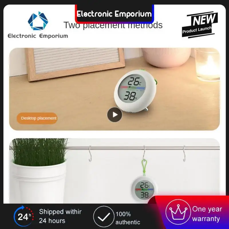 

Metal Bracket Dry And Wet Thermometer Round Lcd Display Mini Electronic Electronic Dry And Wet Thermometer Mini Detecto