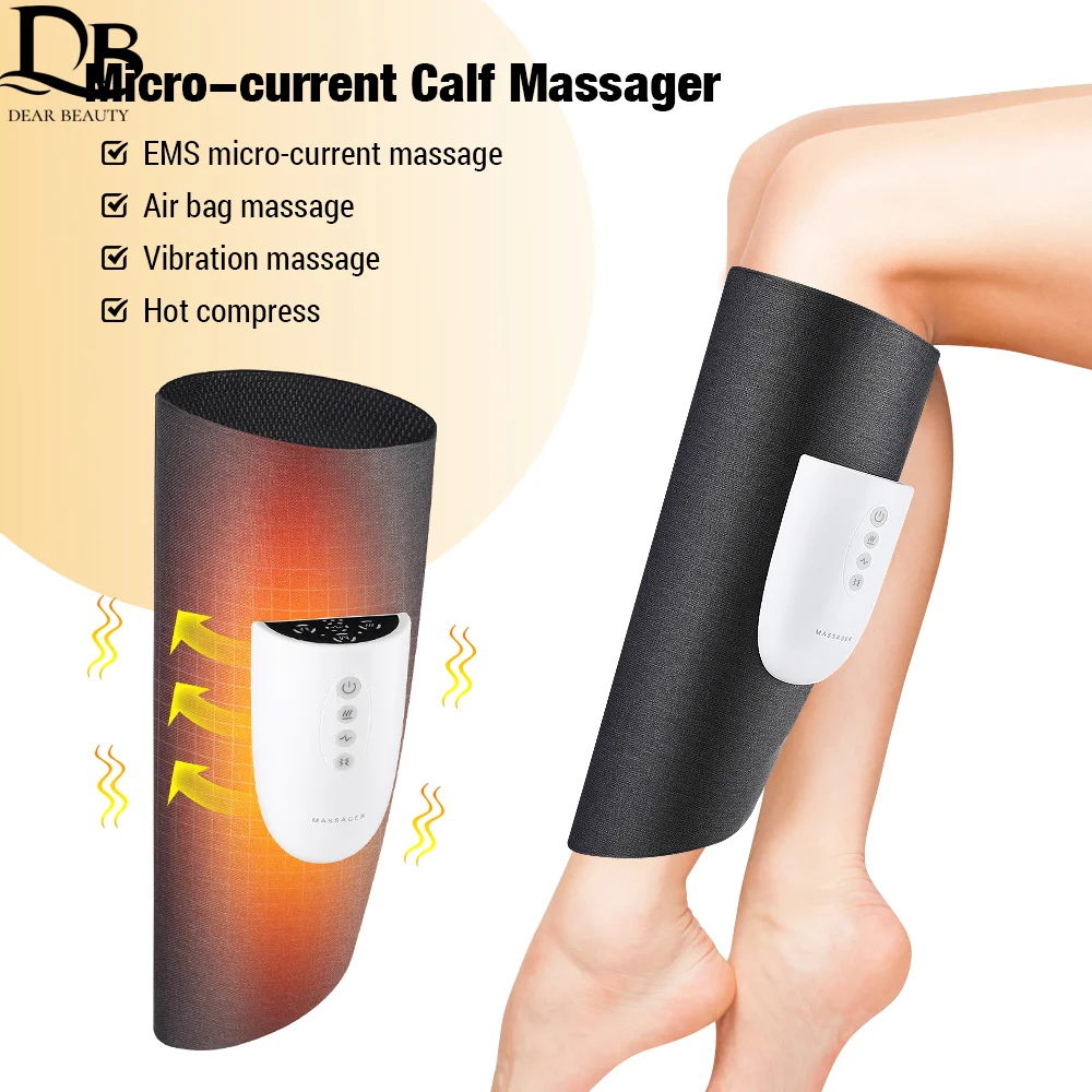 

Calf Massager Vibration Air Circulator Hot Compress Leg Foot Muscular Massager Physiotherapy Rehabilitation Pain Relief Relax