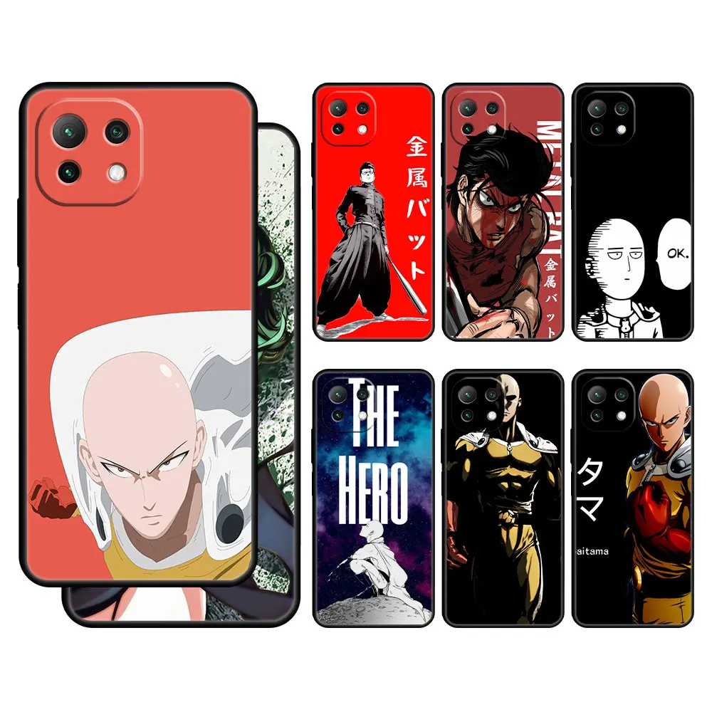 Матовый телефонный чехол для Xiaomi POCO 9T F3 M4 Pro 5G 10T F4 GT X3 NFC M3 11T X4 MI 11 lite One Punch-Man saiлюбые металлические Биты