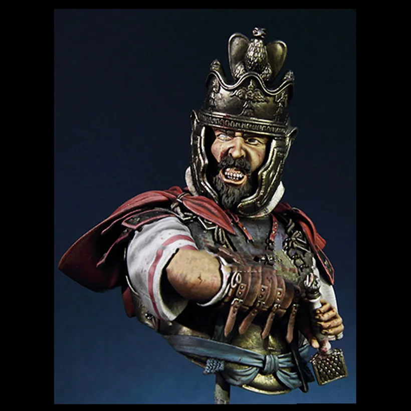 

1/10 ANCIENT Roman Cavalry Officer BUST Resin figure Model kits Miniature gk Unassembly Unpainted